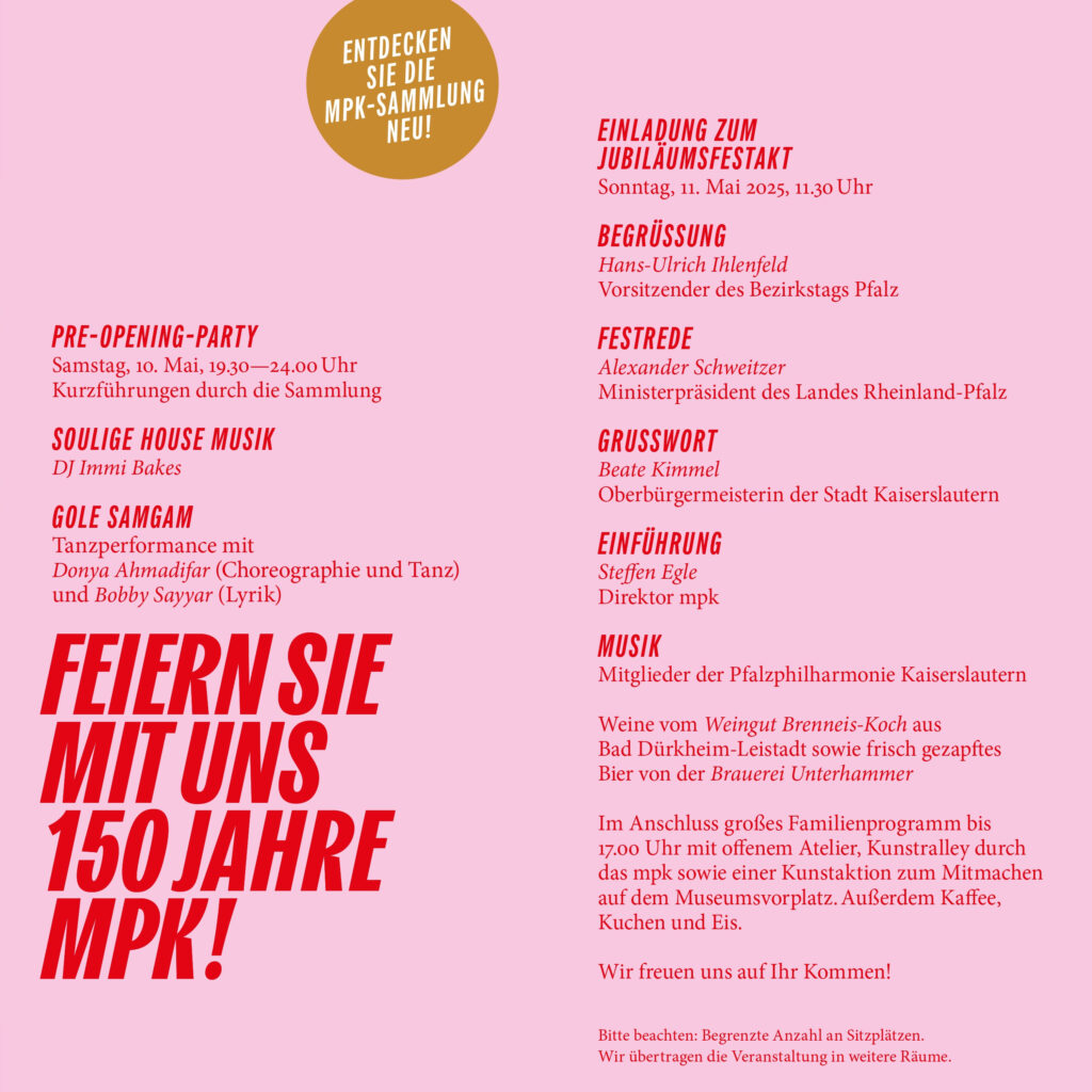Einladung zum 150-jährigen Jubiläum am 10. & 11. Mai 2025