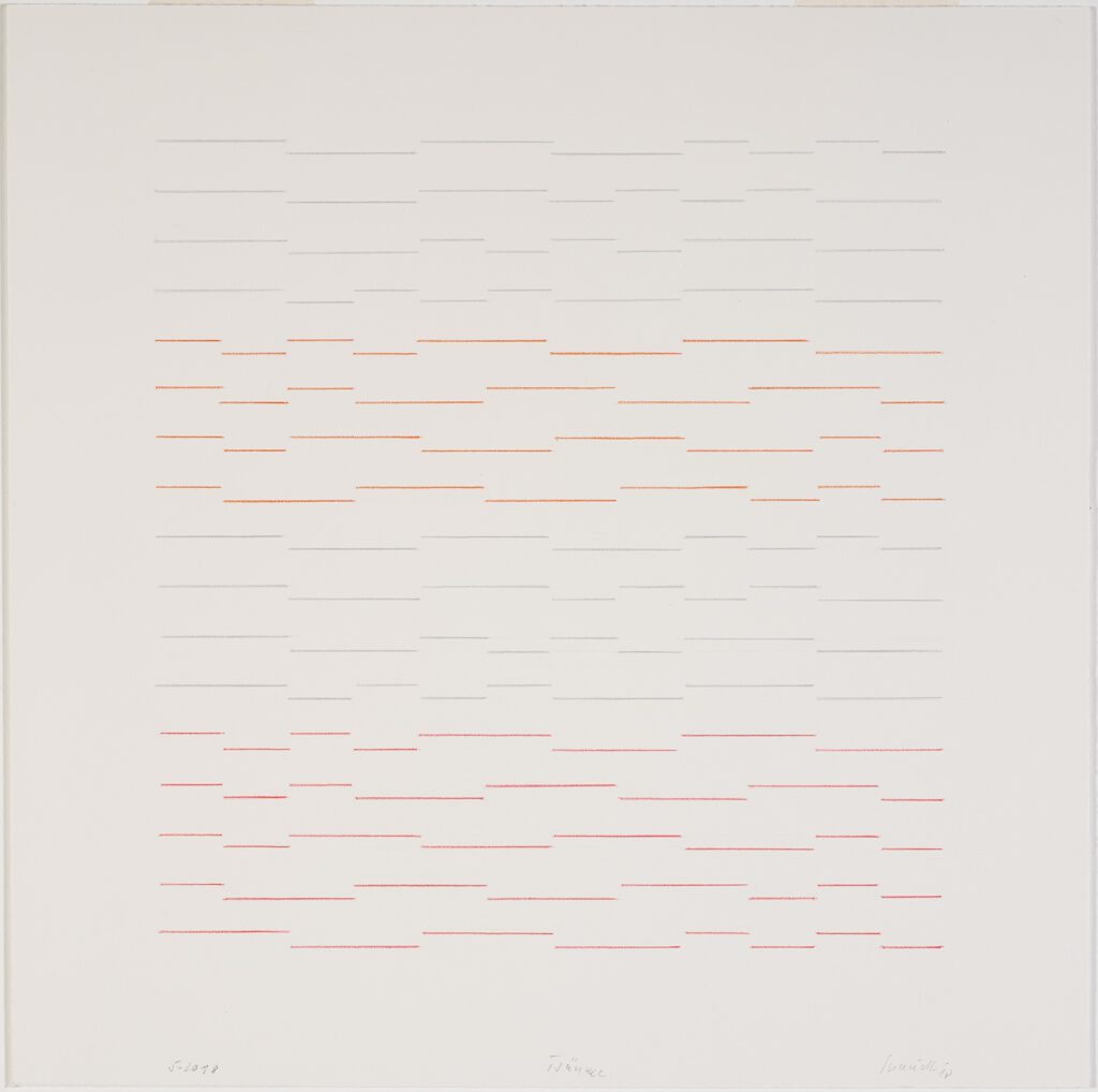 Klaus Staudt, Träume, 2018, Farbstiftzeichnung, mpk, Graphische Sammlung, Inv.-Nr. 24/3506